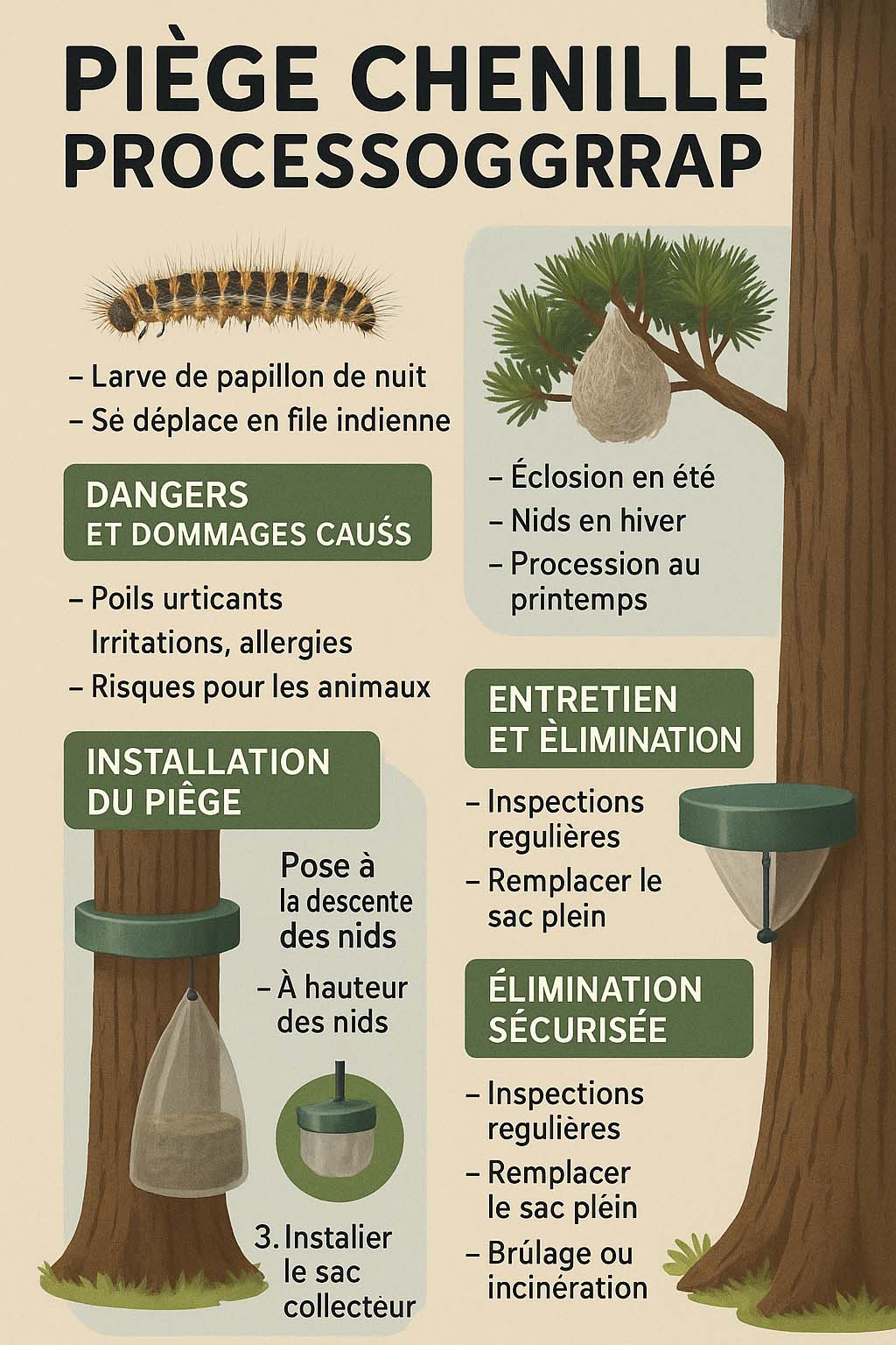 piege de chenilles