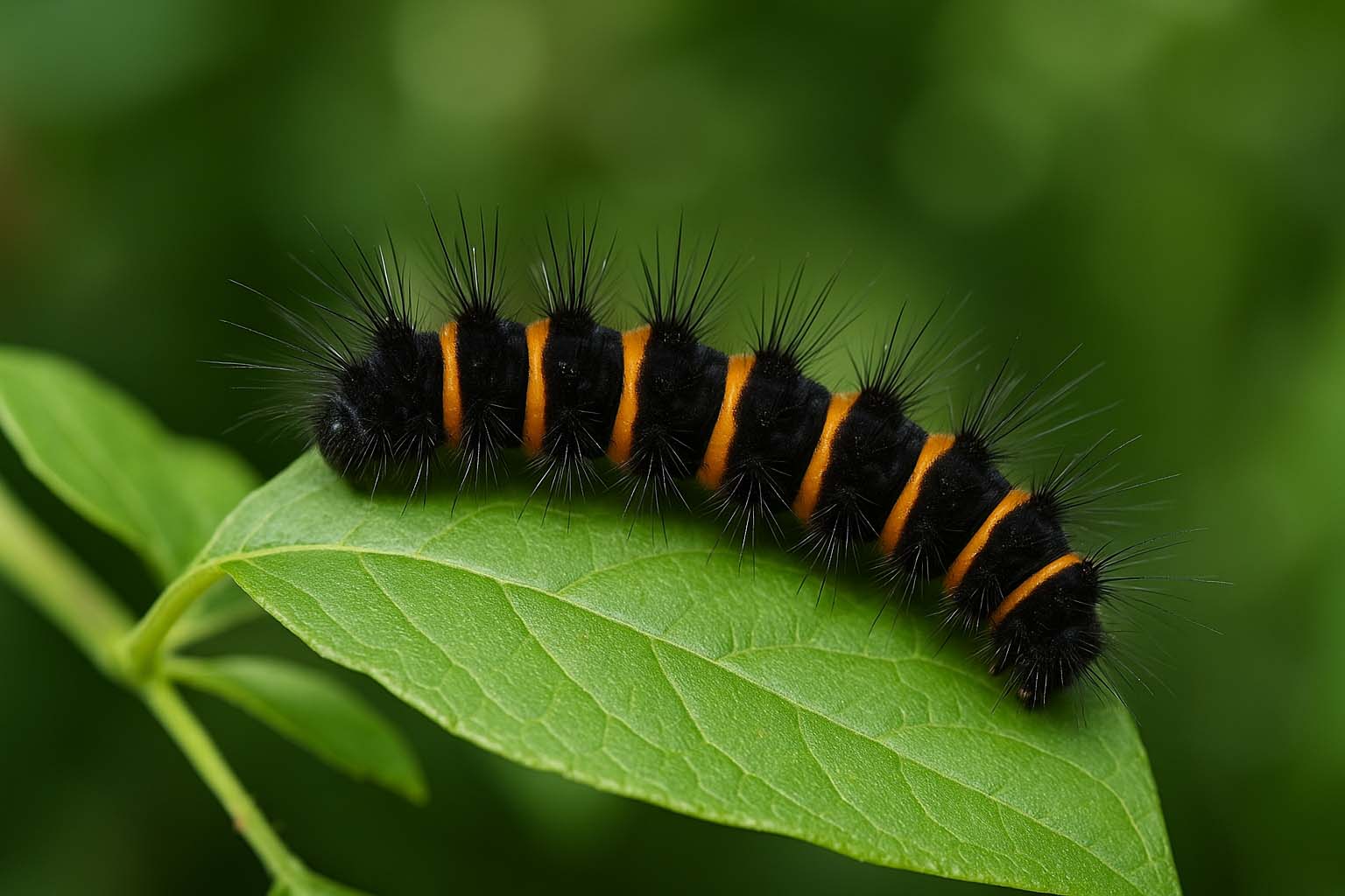 chenille-noir-orange